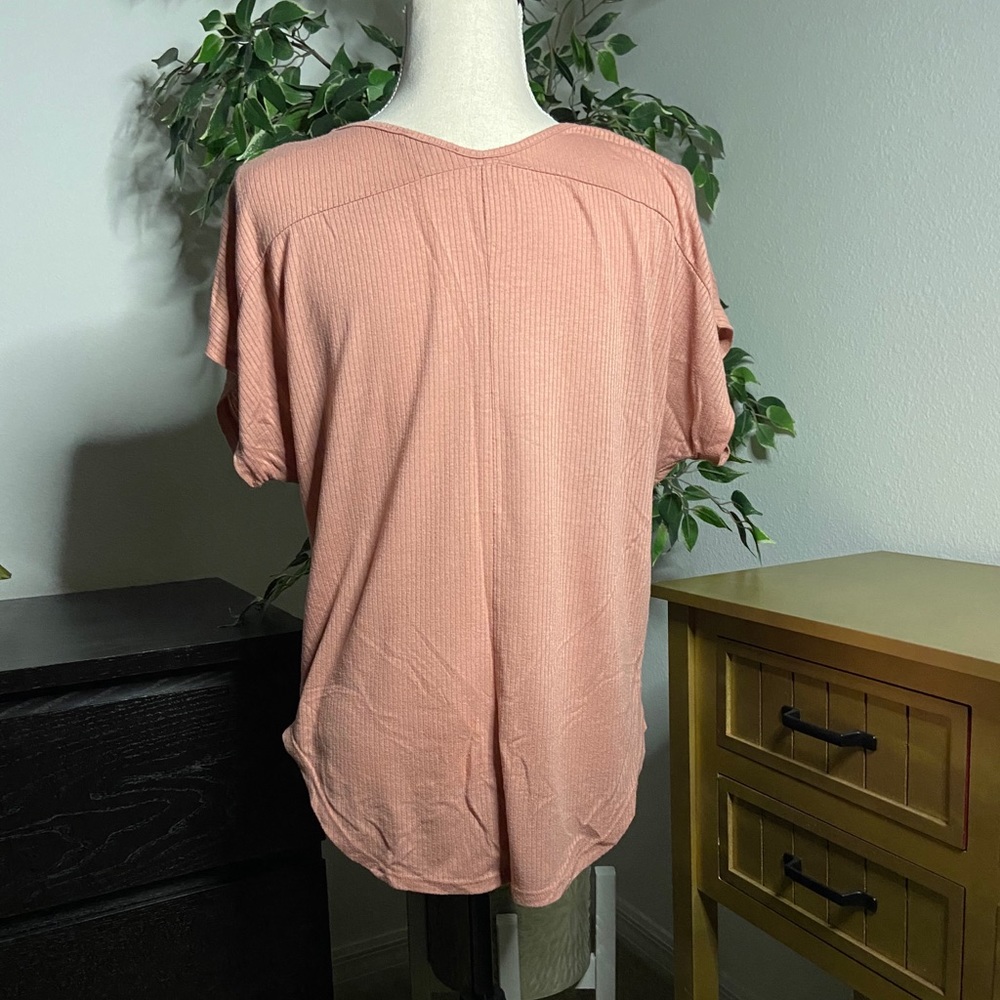 Pink Vneck Top - Picture 5 of 5